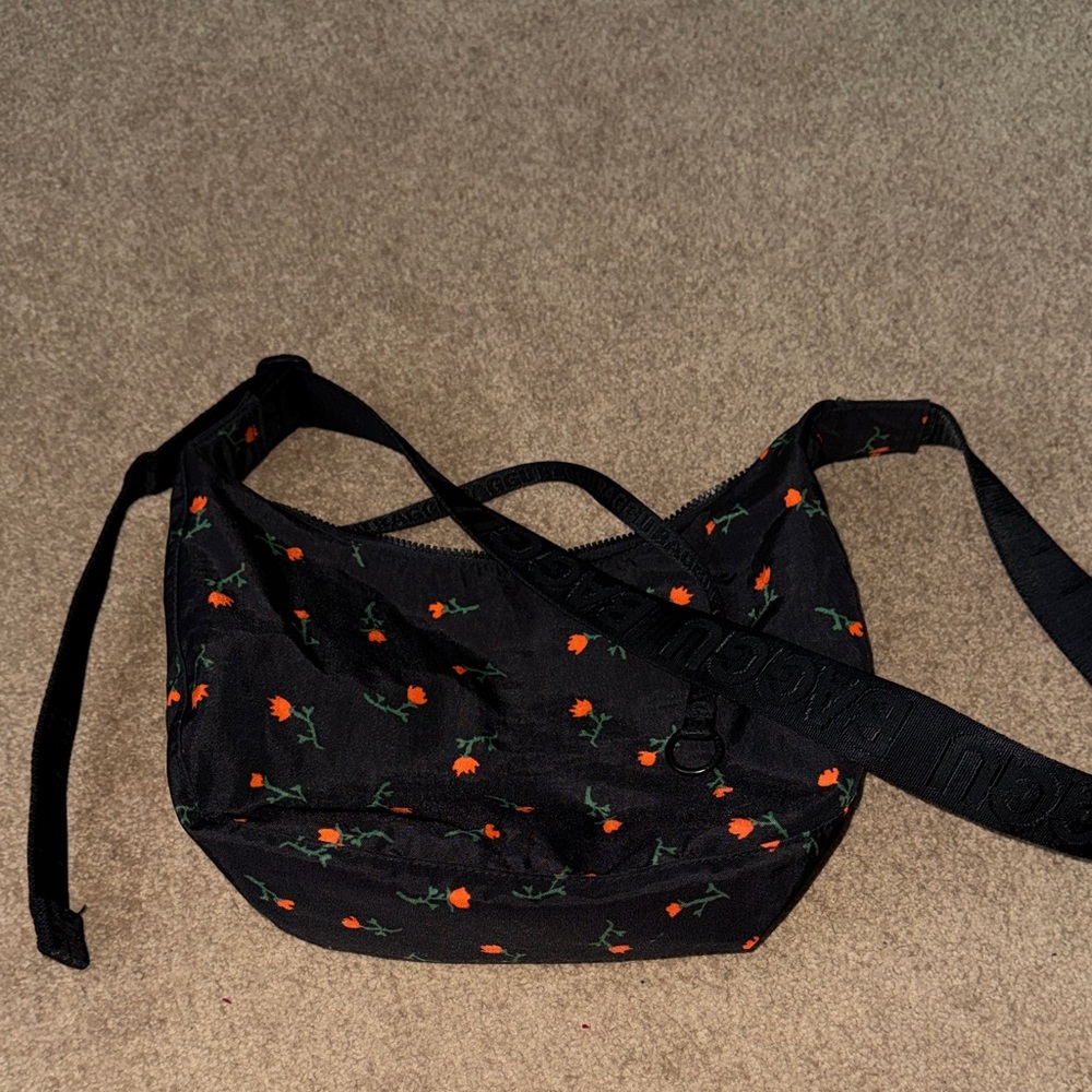 Baggu Medium Crescent Painted Wildflowers